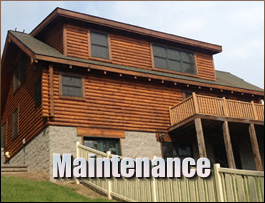  Nassawadox, Virginia Log Home Maintenance