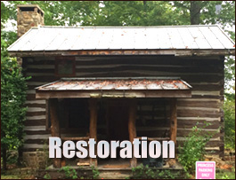 Historic Log Cabin Restoration  Nassawadox, Virginia